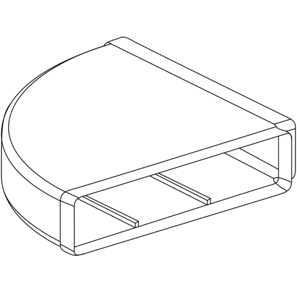 Horizontal Duct 90 Bend