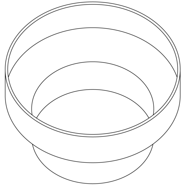 Round to round adaptor 200 to 150